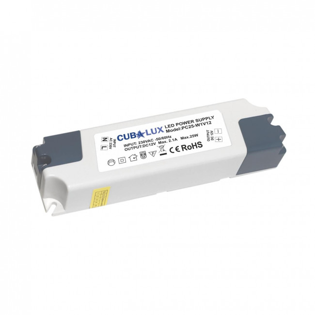 Τροφοδοτικό 25W Με Έξοδο 12VDC 2.1A CUBALUX