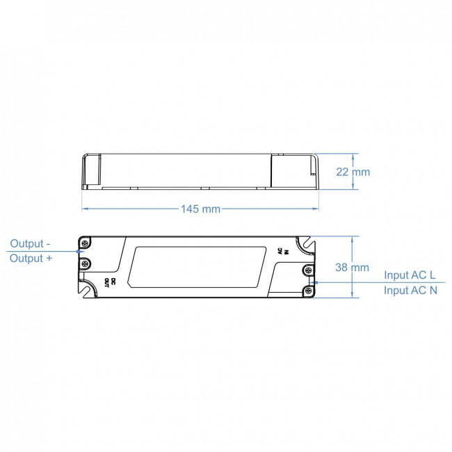 Τροφοδοτικό 25W Με Έξοδο 12VDC 2.1A CUBALUX