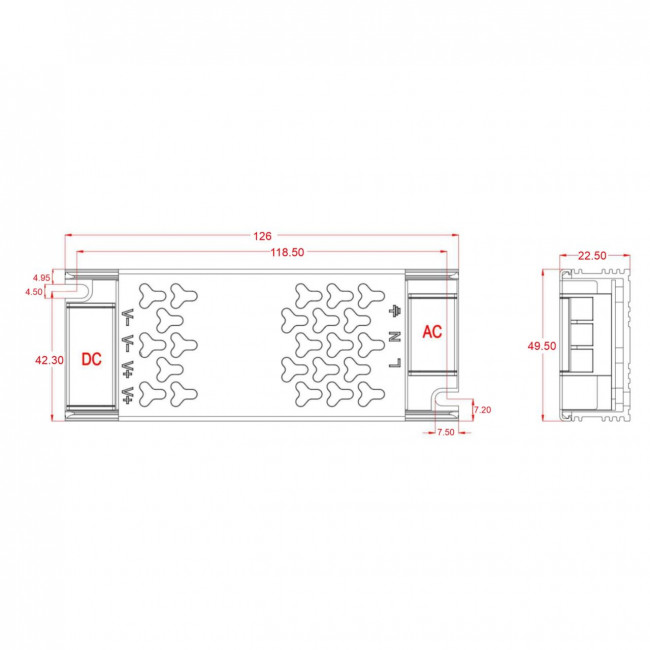 Τροφοδοτικό 60W Με Έξοδο 24VDC 2.5A CUBALUX