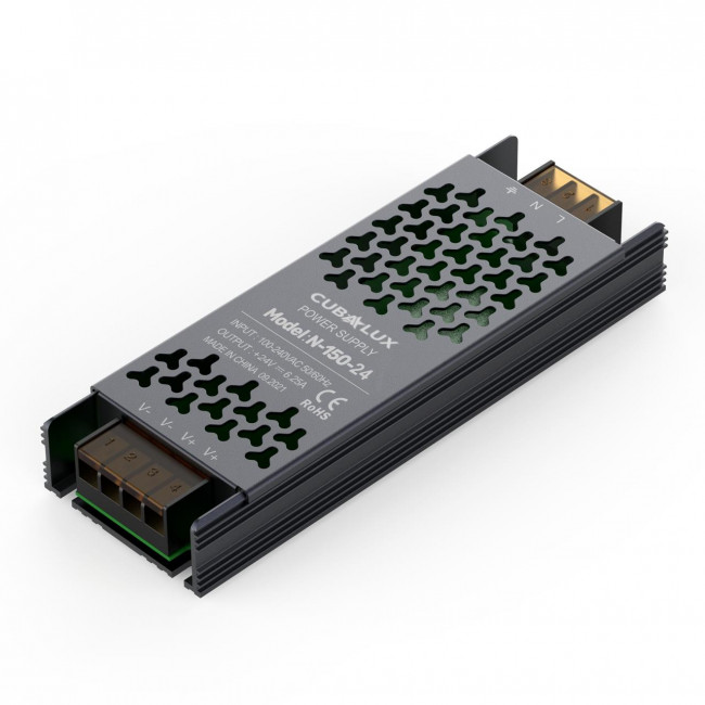 Τροφοδοτικό 150W Με Έξοδο 24VDC 6.25A CUBALUX