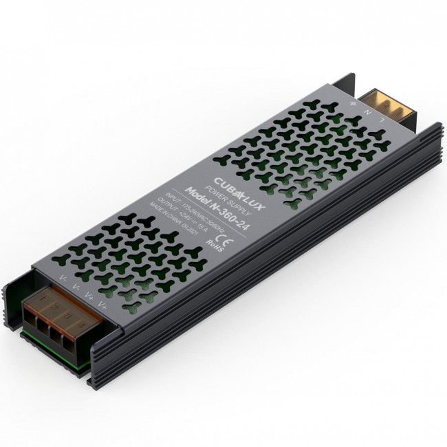 Τροφοδοτικό 360W Με Έξοδο 24VDC 15A CUBALUX