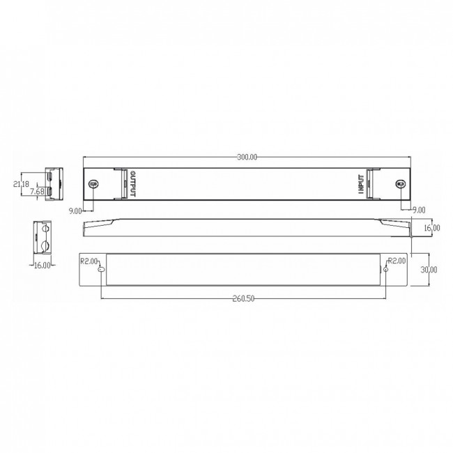 Τροφοδοτικό 30W Με Έξοδο 24VDC 1.25A Dimmable CUBALUX