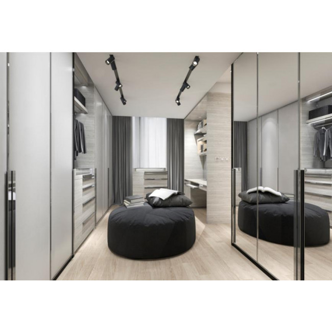 Σπότ Χωνευτό Εξάφωτο GU10 Μαύρο Κινητό Mono 7837 NOWODVORSKI