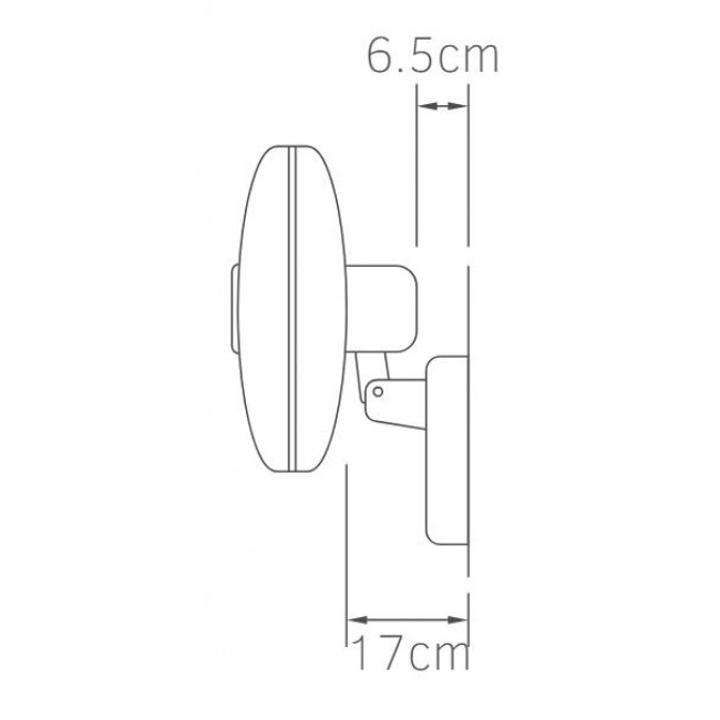 Ανεμιστήρας Τοίχου 60W D45 Μαύρο Με Τηλεχειριστήριο LINEME