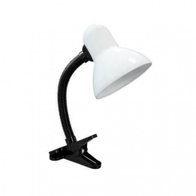 Φωτιστικό Γραφείου E27 Λευκό Με Τσιμπίδα 17-00903-1 FOS ME