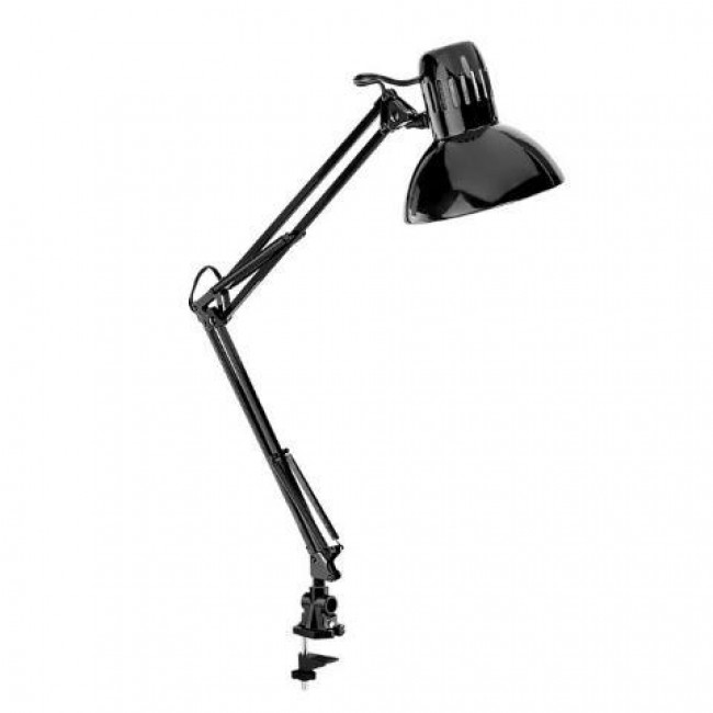 Φωτιστικό Γραφείου E27 Μαύρο Με Μέγγενη 17-00915-2 FOS ME