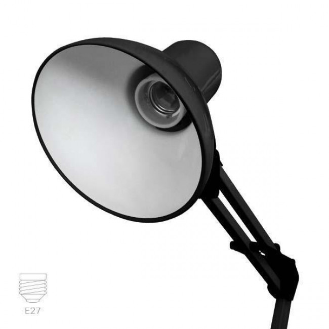 Φωτιστικό Γραφείου E27 Μαύρο 17-00916-2 FOS ME