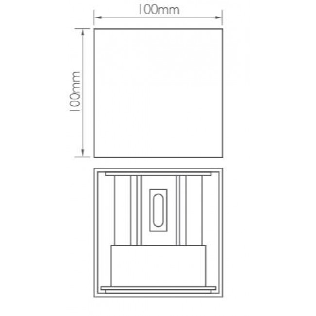 Απλίκα LED 10W 3000K Ανθρακί 17-100666-19 FOS ME