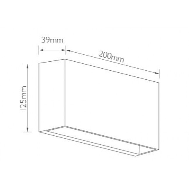 Απλίκα LED 12W 4000K Ανθρακί 21-4108-19 FOS ME