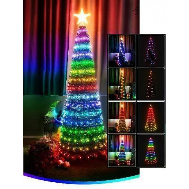 Δέντρο Με 192 Λαμπάκια LED RGB Smart FOS ME