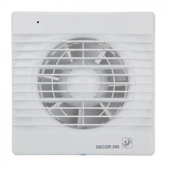 Εξαεριστήρας Μπάνιου Για Σωλήνα 120mm Λευκός DECOR 200 C S&P