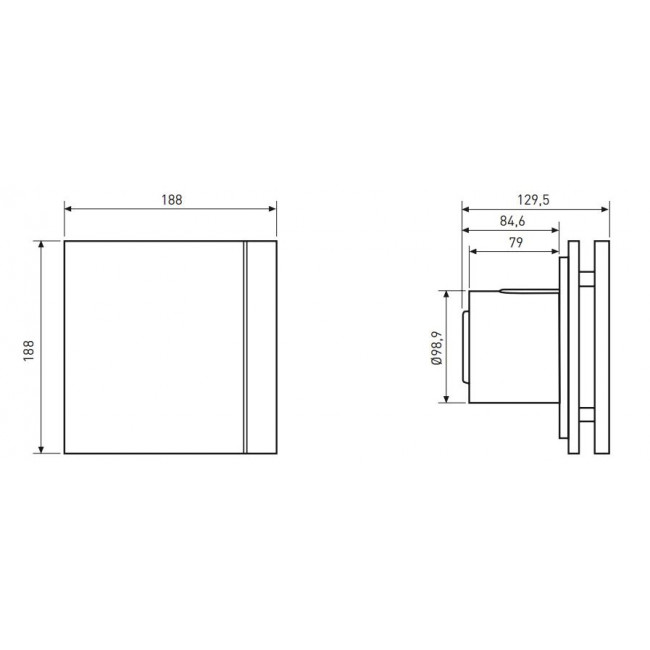 Εξαεριστήρας Μπάνιου Για Σωλήνα 100mm Λευκός SILENT DESIGN 100 CZ S&P