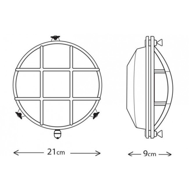 Φωτιστικό Χελώνα E27 Σατινέ Με Πλέγμα 402ΣΑΤ LIDO