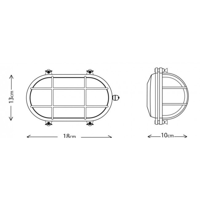 Φωτιστικό Χελώνα E27 Ορείχαλκος Με Πλέγμα 405 LIDO