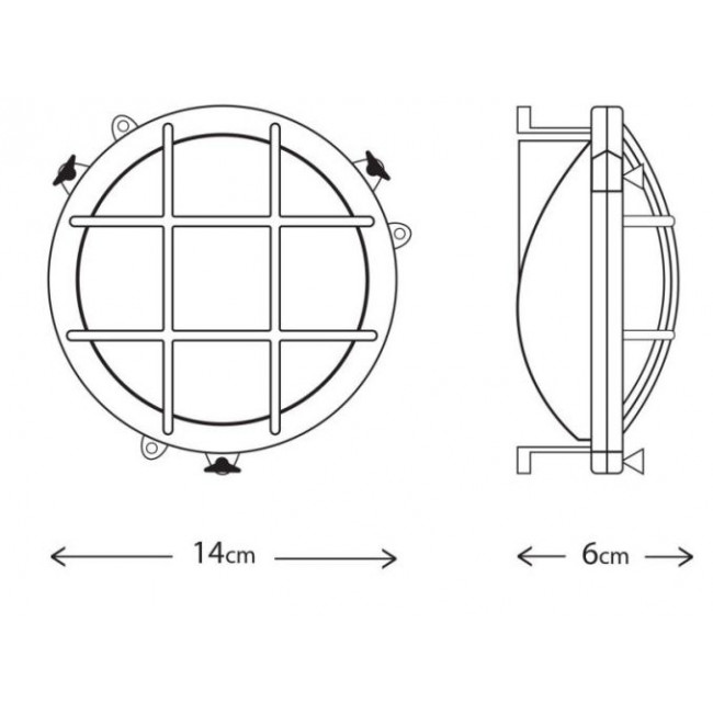 Φωτιστικό Χελώνα G9 Ορείχαλκός Με Πλέγμα 434 LIDO