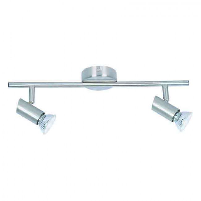 Σποτ Οροφής Δίφωτο GU10 Νίκελ 9076-2 INLIGHT