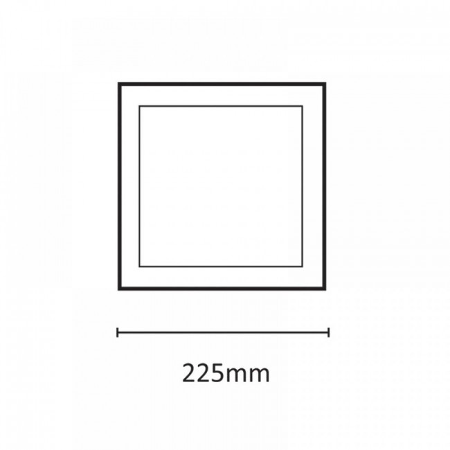 Πάνελ LED Χωνευτό 20W 3000K Τετράγωνο Λευκό 2.20.01.1 INLIGHT