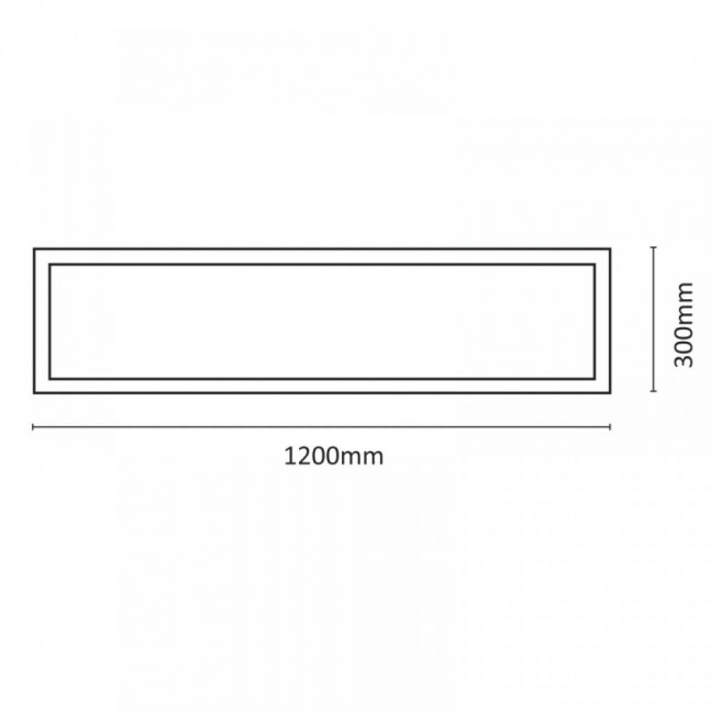 Πάνελ LED Χωνευτό 48W 4000K 30X120cm Λευκό 2.50.01.2 INLIGHT