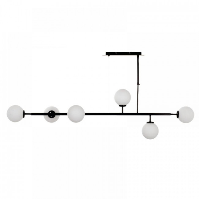 Φωτιστικό Εξάφωτο G9 Μαύρο Και Λευκό 6170-6-BL INLIGHT