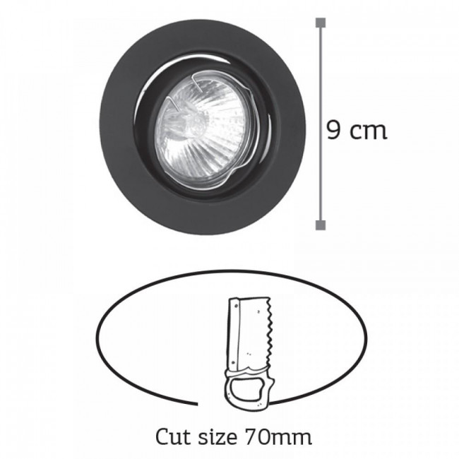 Σποτ Χωνευτό GU10 Λευκό Κινητό 43277 INLIGHT