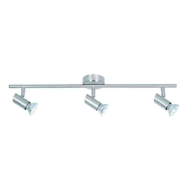 Σποτ Οροφής Τρίφωτο GU10 Νίκελ 9076-3 INLIGHT