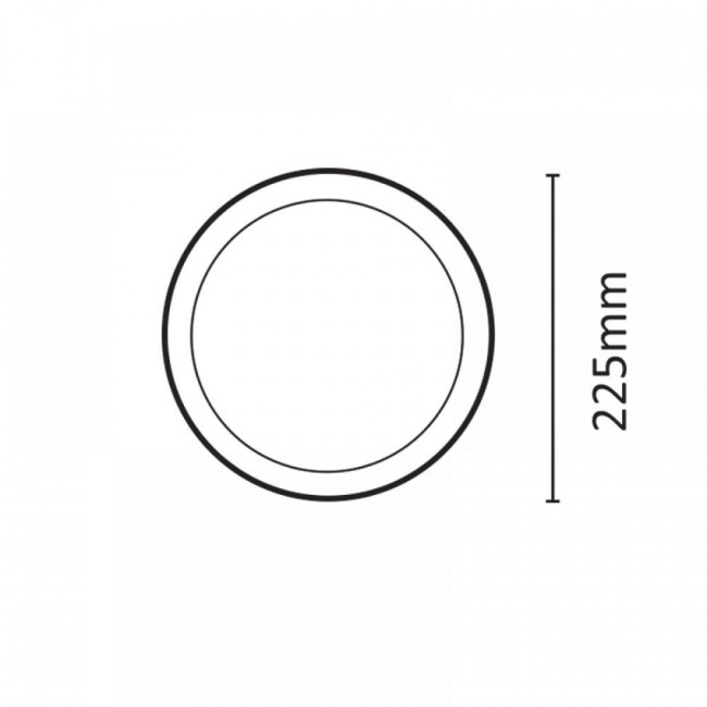 Πάνελ LED Χωνευτό 20W 4000K Στρογγυλό Λευκό 2.20.02.2 INLIGHT