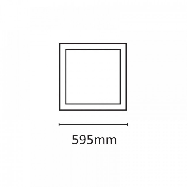 Πάνελ LED Ψευδοροφής 48W 6500K 60X60cm Λευκό 2.48.01.3 INLIGHT