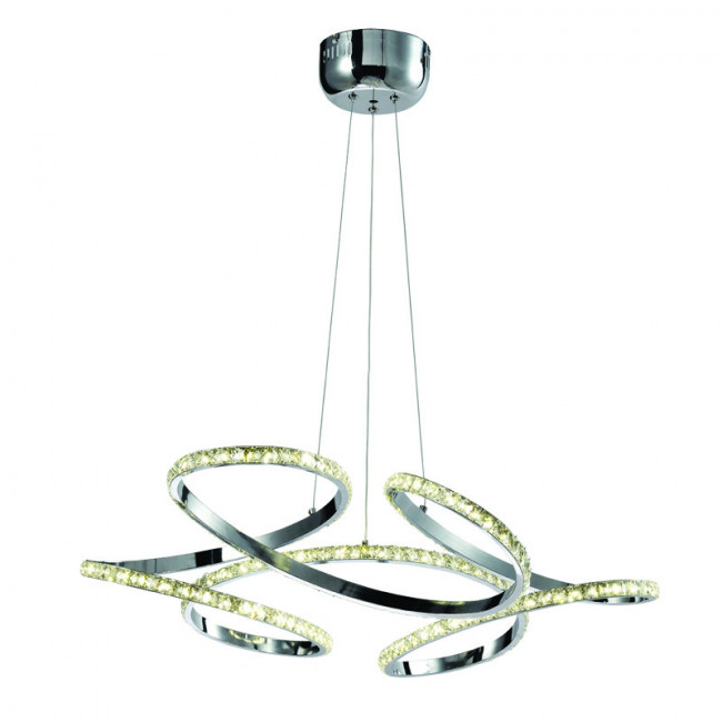 Φωτιστικό LED 85W 4000k Χρώμιο Και Κρύσταλλο 6181 INLIGHT