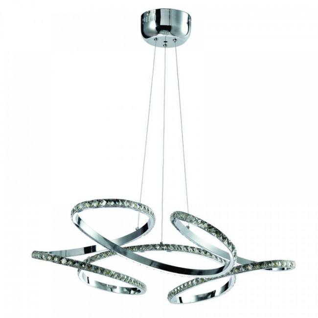 Φωτιστικό LED 85W 4000k Χρώμιο Και Κρύσταλλο 6181 INLIGHT