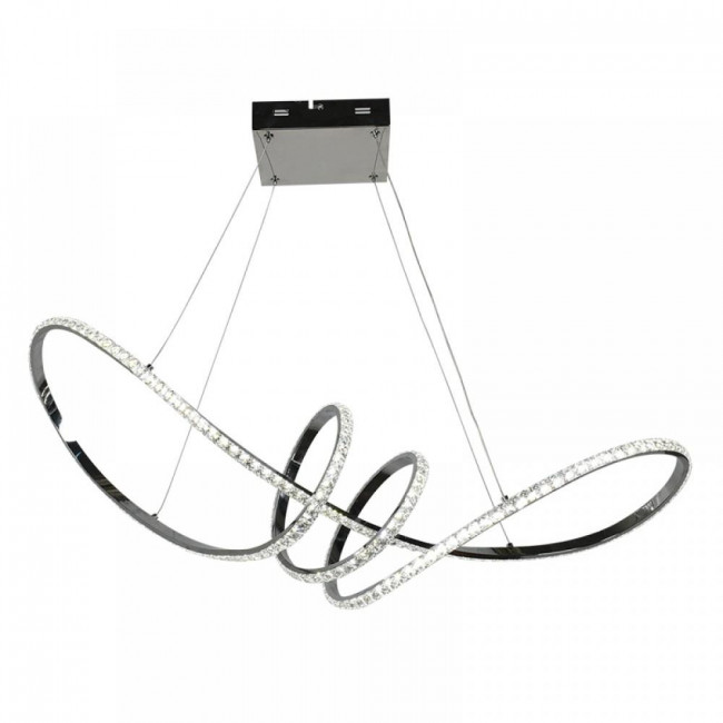 Φωτιστικό LED 75W 4000k Χρώμιο Και Κρύσταλλο 6182 INLIGHT