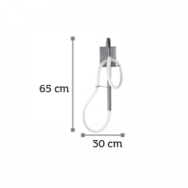 Απλίκα LED 25W 3000K Χρώμιο 43011-CH INLIGHT
