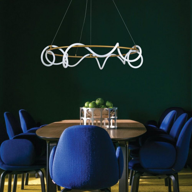 Φωτιστικό LED 60W 3000k Χρυσό Και Λευκό 6017-B-GL INLIGHT