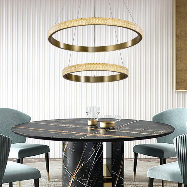 Φωτιστικό LED 94W 3000k Χρώμιο Και Διάφανο 6033-A-CH INLIGHT
