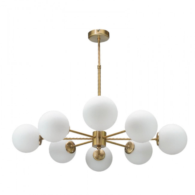 Φωτιστικό Οχτάφωτο G9 Χρυσό Και Λευκό 5316-8 INLIGHT