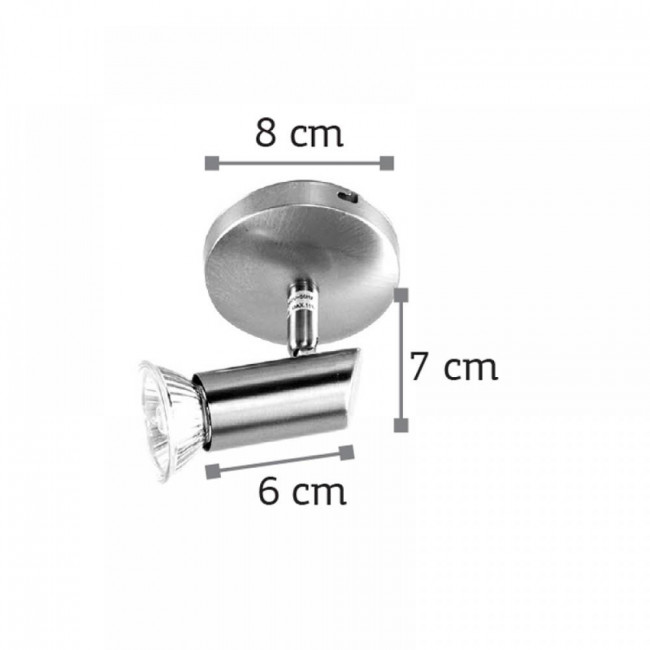 Σποτ Οροφής Μονόφωτο GU10 Οξυντέ 9075-1 INLIGHT