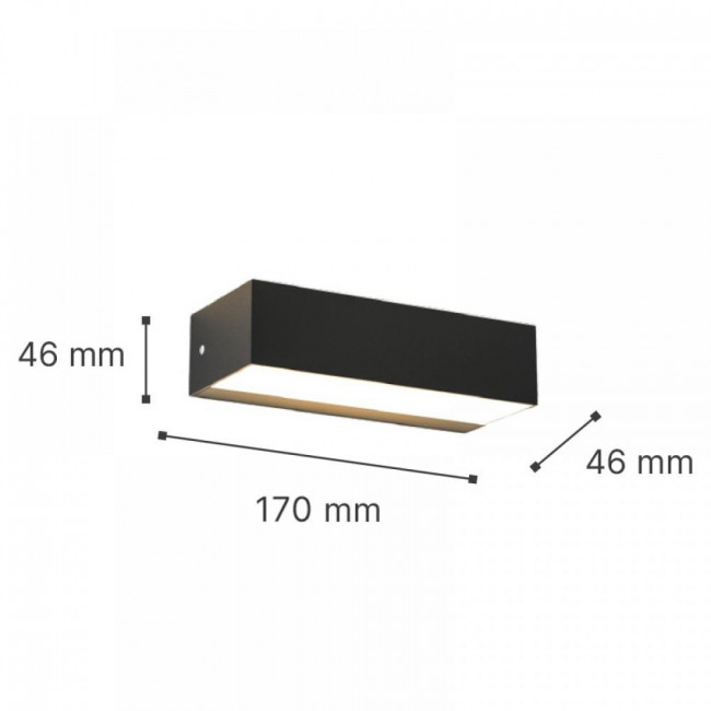 Απλίκα LED 9W 3000k-6000k Ανθρακί Martin 80200840 IT-LIGHTING
