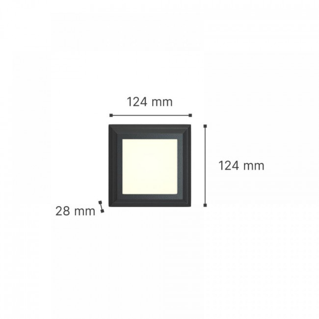 Απλίκα LED 3.5W 3000k-6000k Ανθρακί George 80201540 IT-LIGHTING