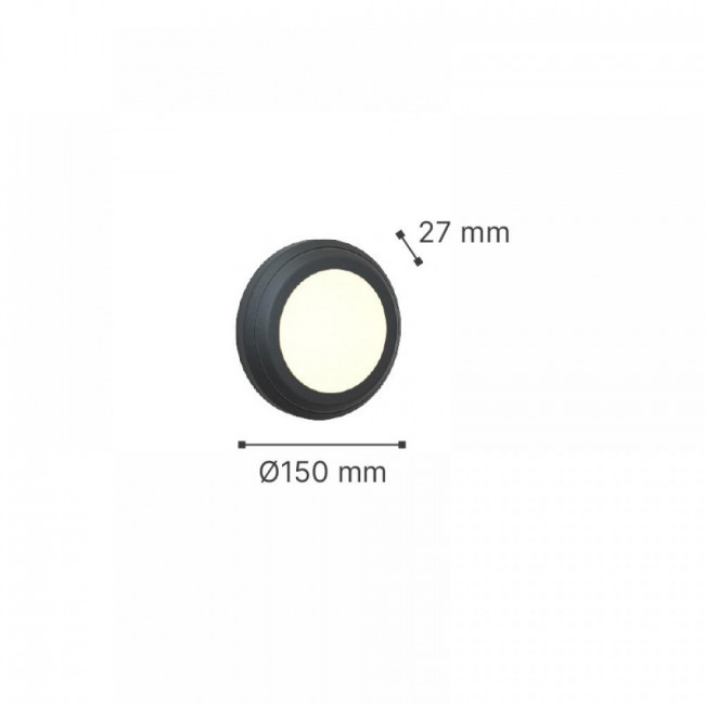Απλίκα LED 3.5W 3000k-6000k Ανθρακί Jocassee 80201440 IT-LIGHTING