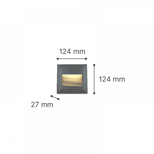 Απλίκα LED 2W 3000k-6000k Γκρι Salmon 80201830 IT-LIGHTING