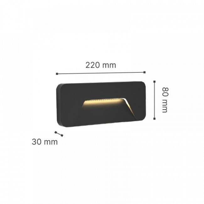 Απλίκα LED 3W 3000k-6000k Λευκό Kentucky 80202020 IT-LIGHTING