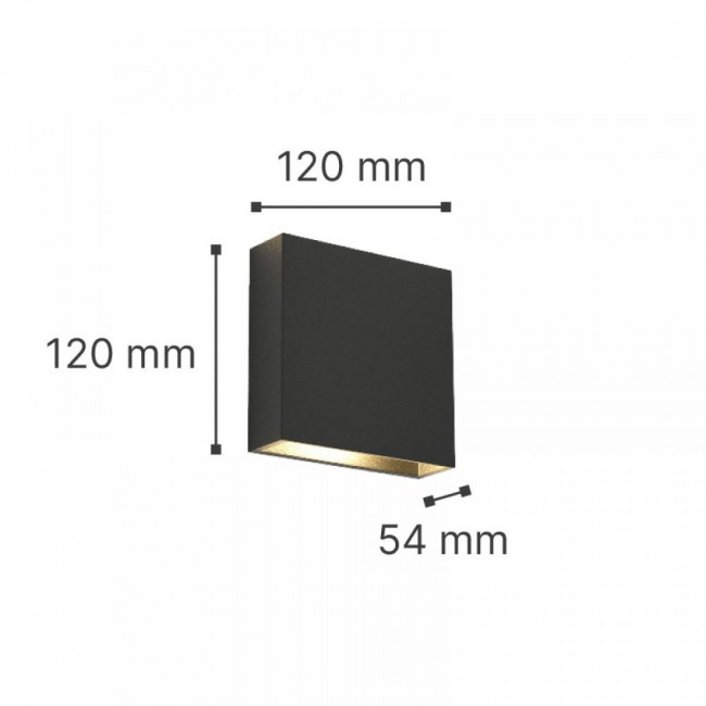 Απλίκα LED 4W 3000k Γκρι Yellowstone 80200931 IT-LIGHTING