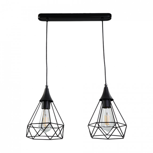 Φωτιστικό Δίφωτο E27 Μαύρο 4024-2-BL INLIGHT