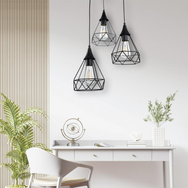 Φωτιστικό Τρίφωτο E27 Μαύρο 4024-3-BL INLIGHT