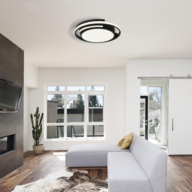 Πλαφονιέρα LED 56W 3000k Μαύρο 42018 INLIGHT
