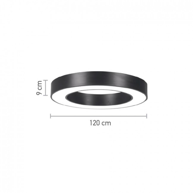 Φωτιστικό LED 70W 4000k Μαύρο 6171-120-BL INLIGHT
