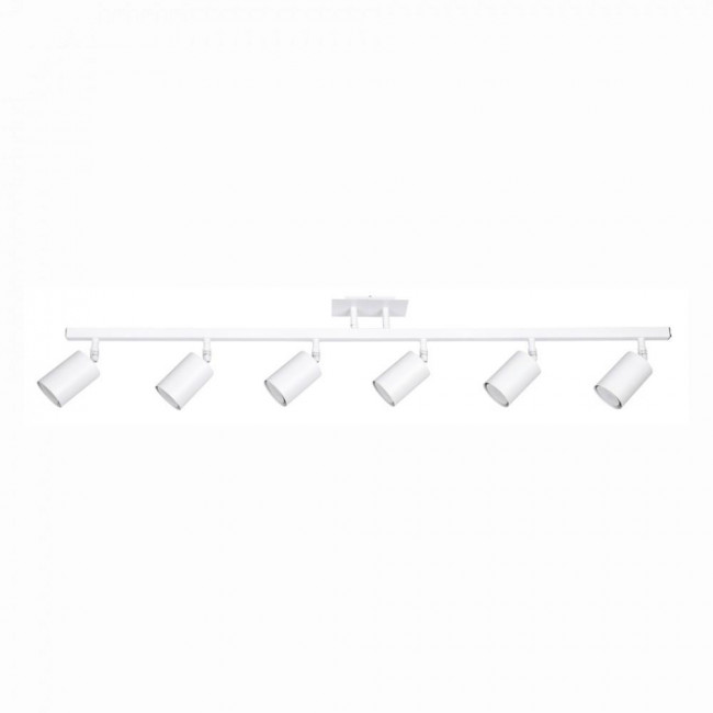 Σποτ Οροφής Εξάφωτο GU10 Λευκό 9086-6 INLIGHT