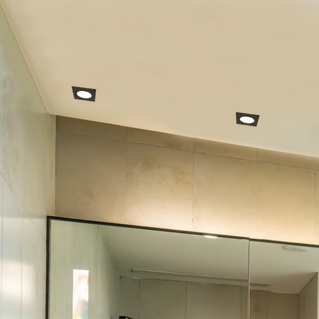 Σποτ Χωνευτό GU10 Μαύρο Σταθερό Χ0009-BL INLIGHT
