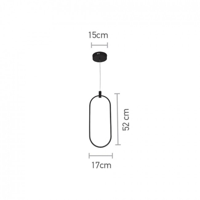 Φωτιστικό LED 14W 3000k Χρώμιο 6059-CH INLIGHT