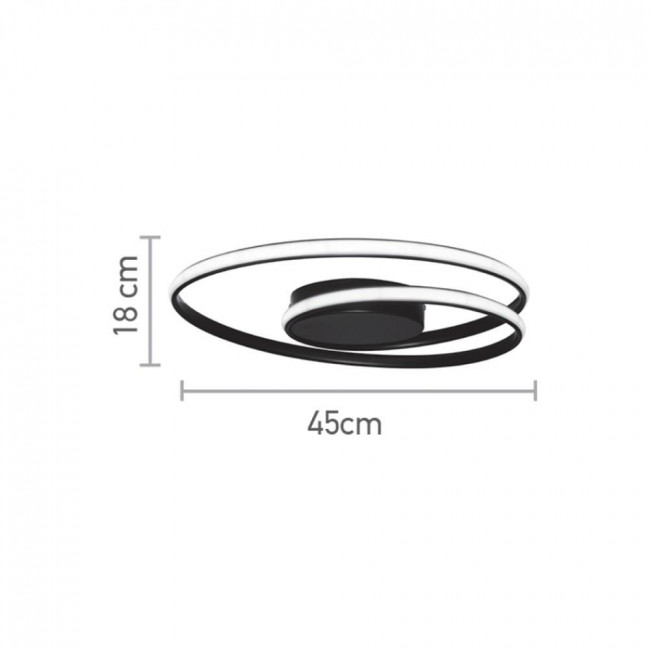 Φωτιστικό LED 36W 3000k-6000k Χρώμιο 42028-CH INLIGHT