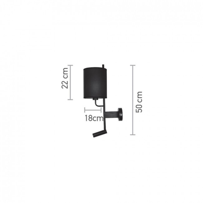 Απλίκα E27 & LED 3W 3000k Λευκό 43028-WH INLIGHT